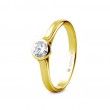 Inel de logodna din aur de 18k cu un diamant 0,34ct 74A0043
