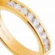  Inel de logodna aur galben de 18k cu 0,54ct si 9 diamante 74A0051