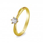 Inel de logodna aur si diamant 0,25ct 74A0016 | Argyor